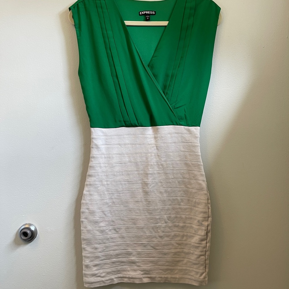 Bodycon colorblock dress